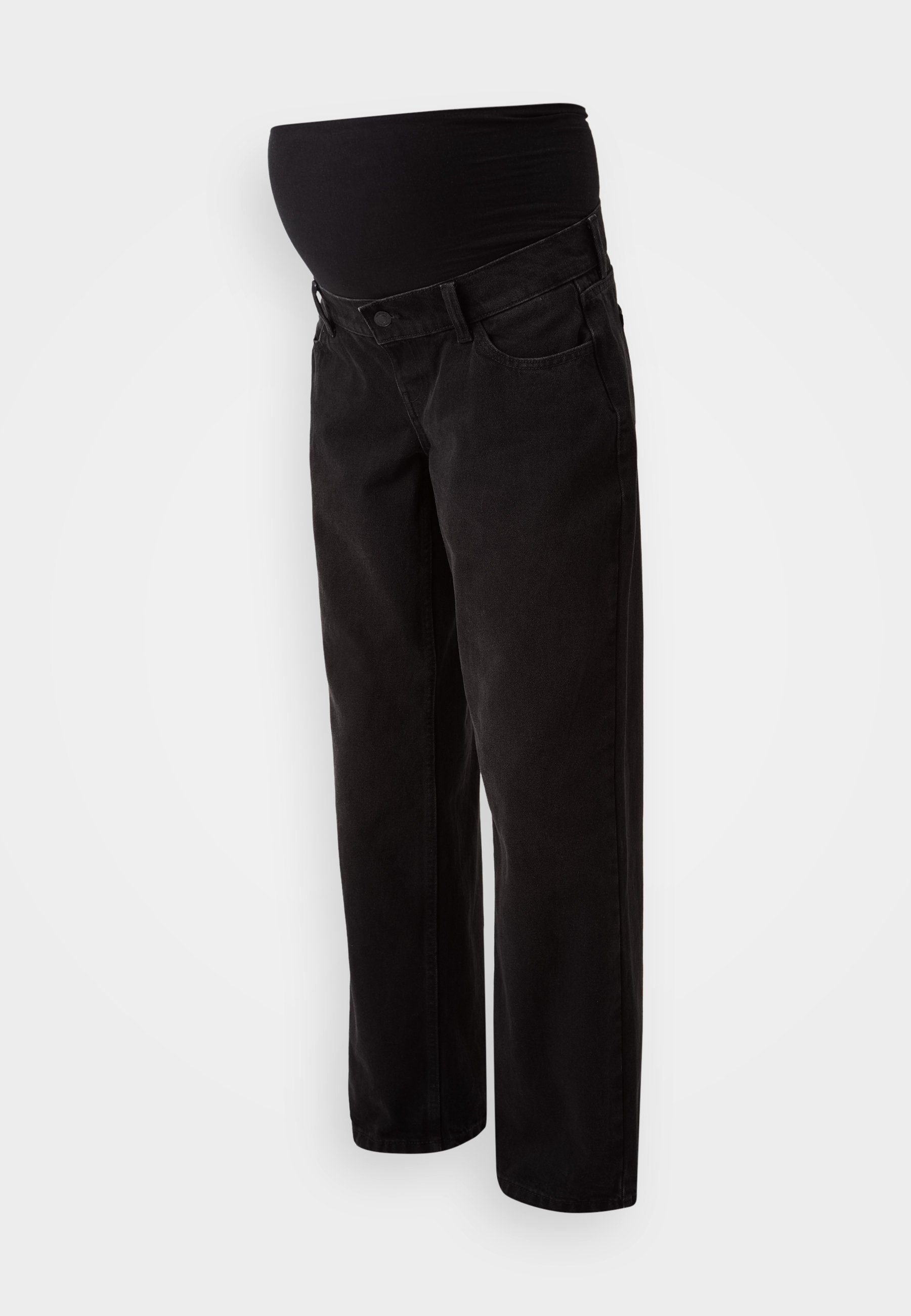 Vero Moda Maternity VMMESH - Relaxed fit jeans - black denim