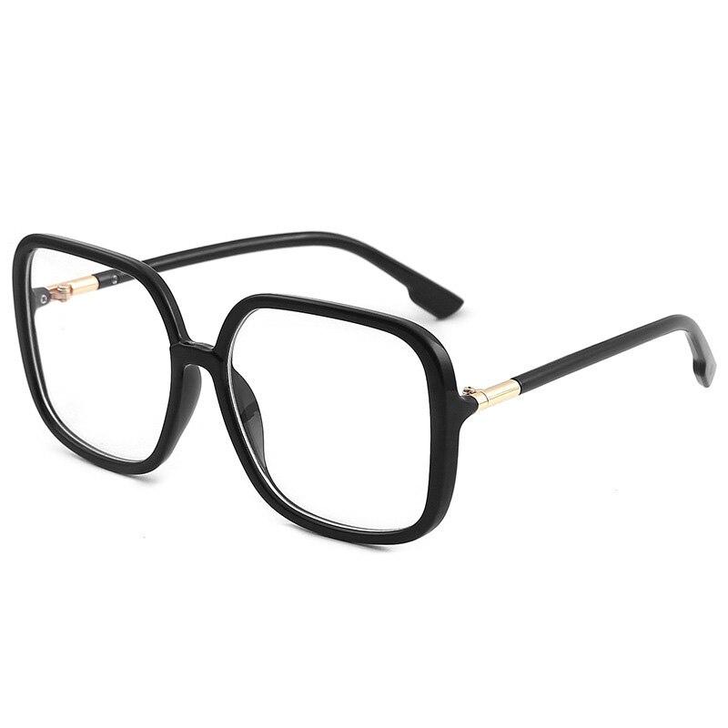 Modische Oversize-Damenbrillen, Anti-Blaulicht-Brillen, Street-Snap-Brillen, große quadratische Vintage-Brillengestelle