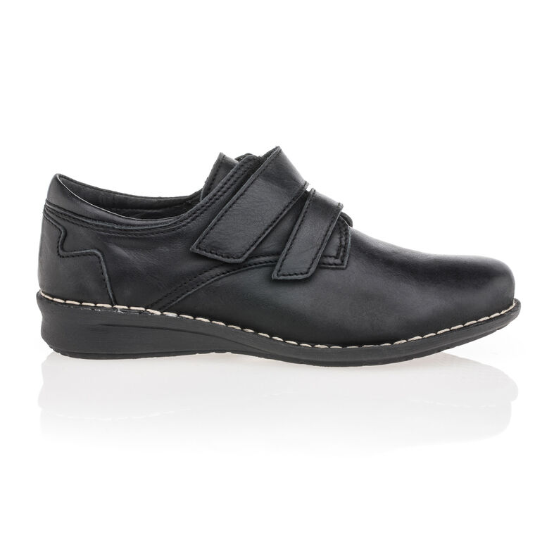 Zwarte veterschoenen voor dames / Derbyschoenen