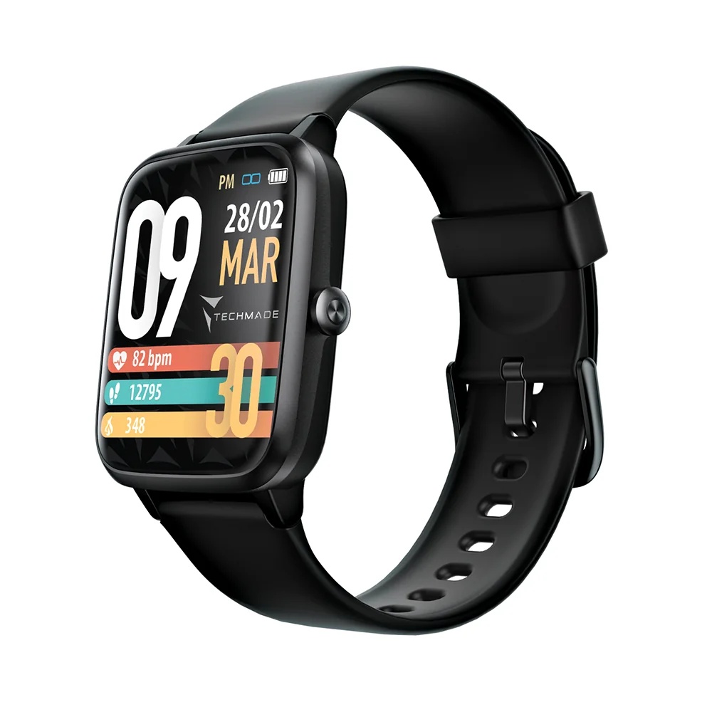 TECHMADE Reloj inteligente Techmade Move en color negro que siempre puedes llevar contigo.