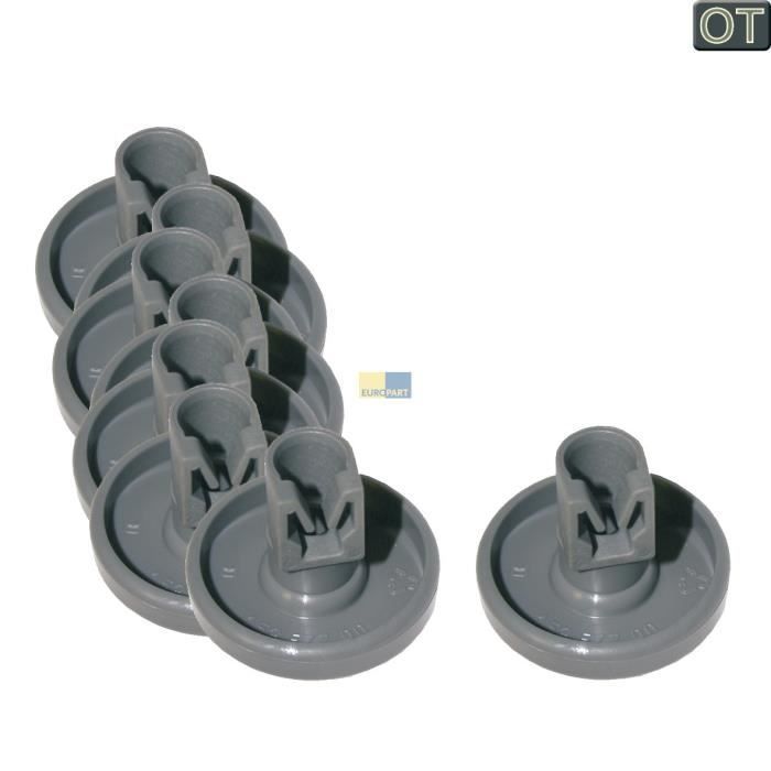 Rodillo para lavavajillas - AEG - Favorit - Pieza original - Compatible con Zanussi - Kit de instalación