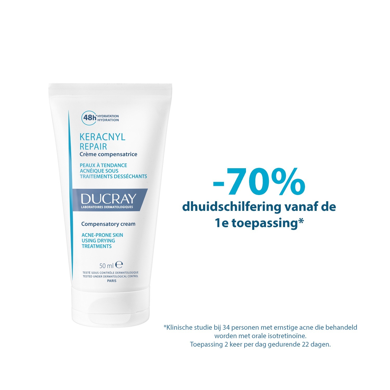 Ducray KeraCnyl Balancing Cream krema za lice - 50 ml