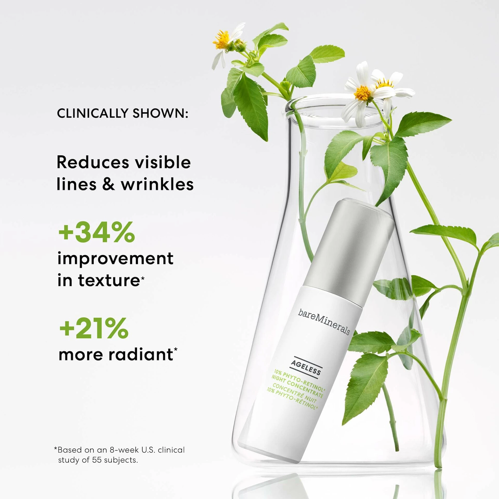 Concentrat de noapte Ageless 10% Phyt-Retinol 30 ml - bareMinerals