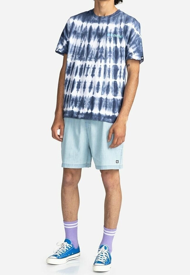 Element Print T-shirt - donkerblauw