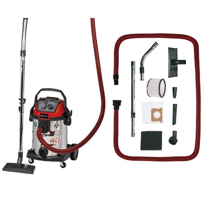 Aspiradora de construcción Einhell TE-VC 2025 SACL (1200 W, depósito de 25 L, clase de polvo L) Se suministra con accesorios.