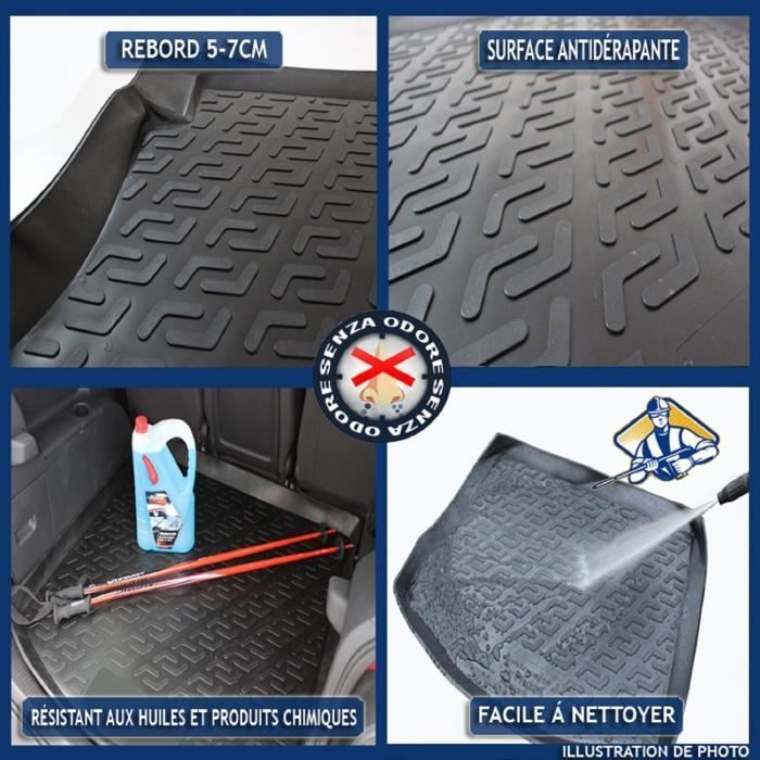 Tapis de coffre - Dacia - Duster - Sur mesure - Noir - Haute qualité
