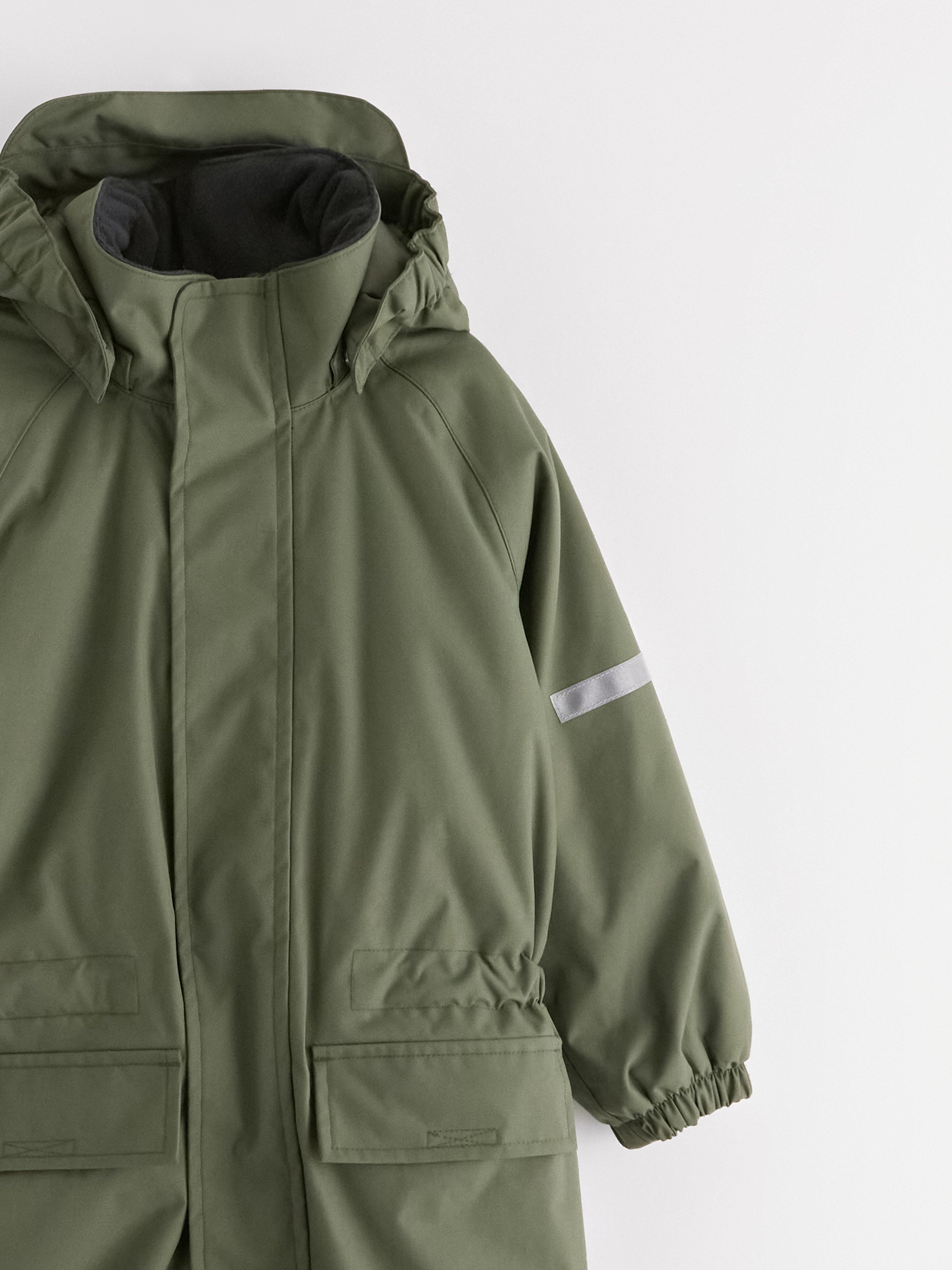 Combinaison imperméable rembourrée kaki foncé
