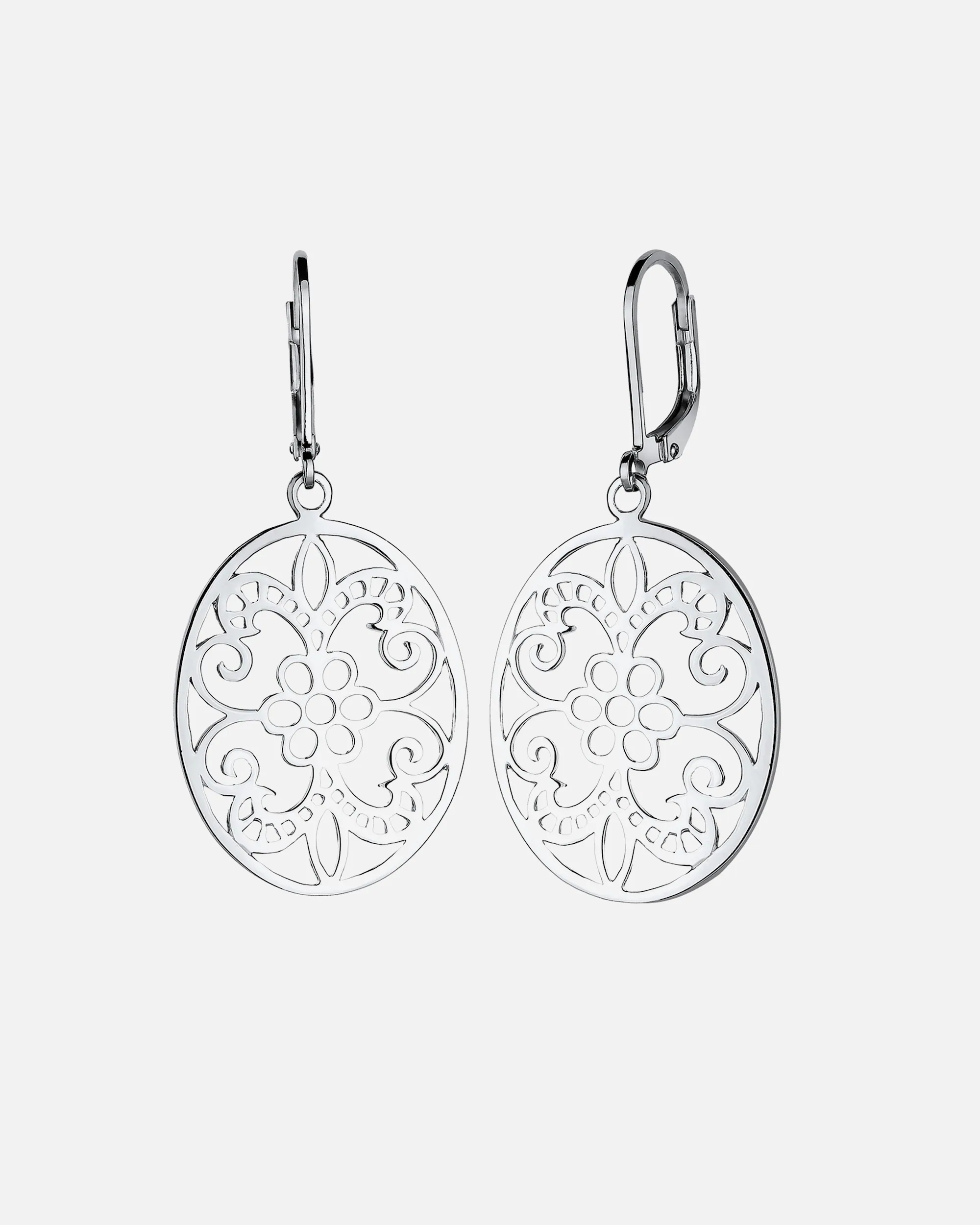 Elli Femmes Ornement Féminin Floral en Argent Sterling 925