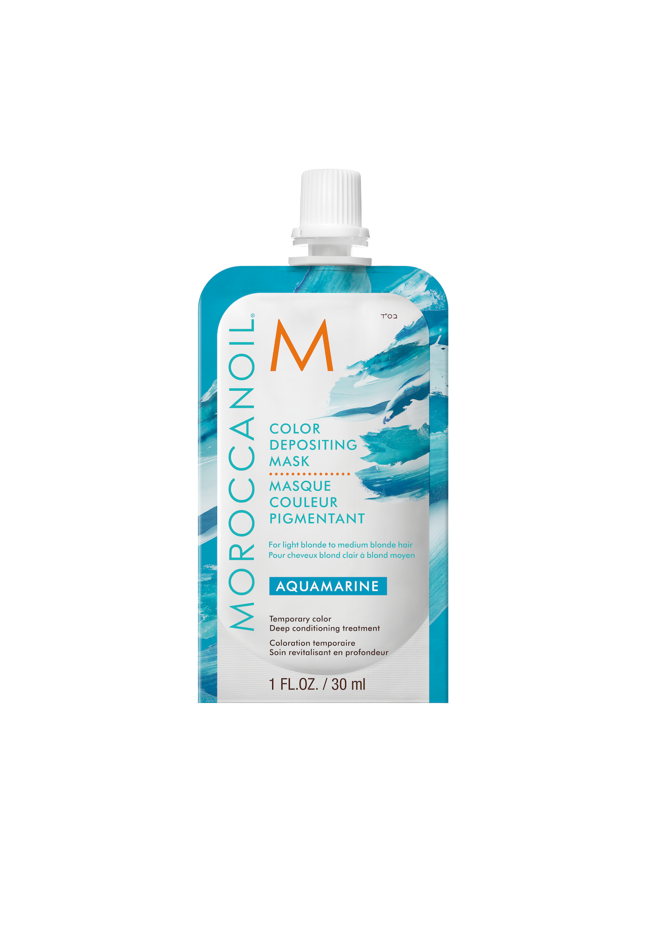 Mască depunătoare de culoare Aquamarine 30 ml - Moroccanoil