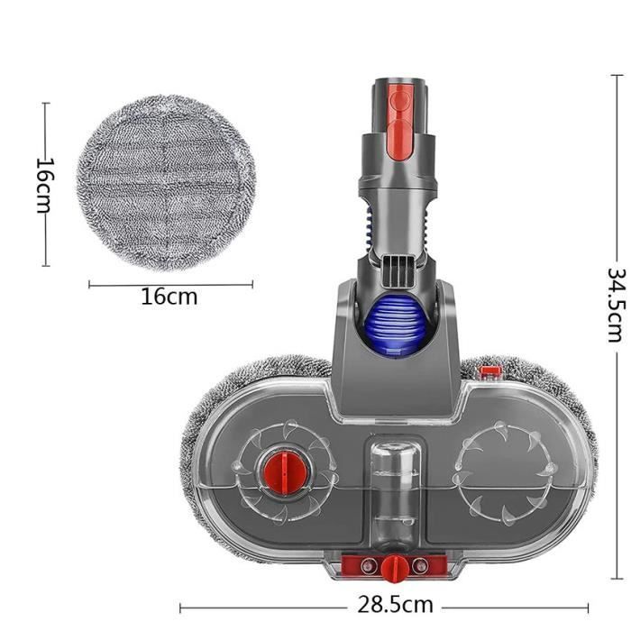 Electric Mop Head for Dyson V11 V10 V15 V8 V7 Vacuum Cleaner, Brush Head with Tank and 6 Washable Mops