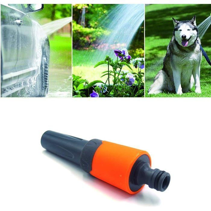 Kit Pistolets d'arrosage Lance Nettoyage Jardin Nécessaire Comprend Raccords pour Extension 1 Lance d'Arrosage,1 Raccord d'arrosage