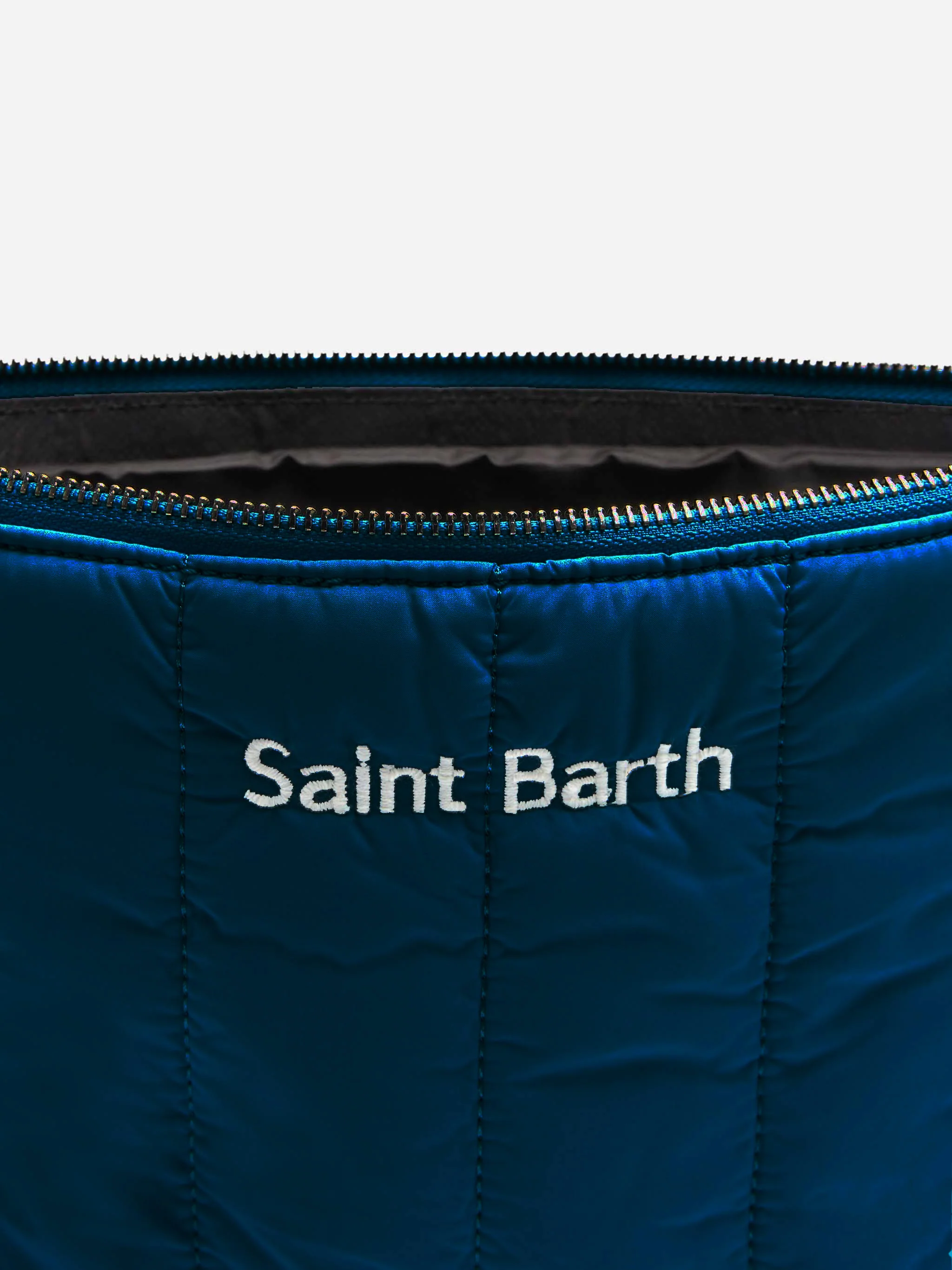 Bolso de mano acolchado azul marino