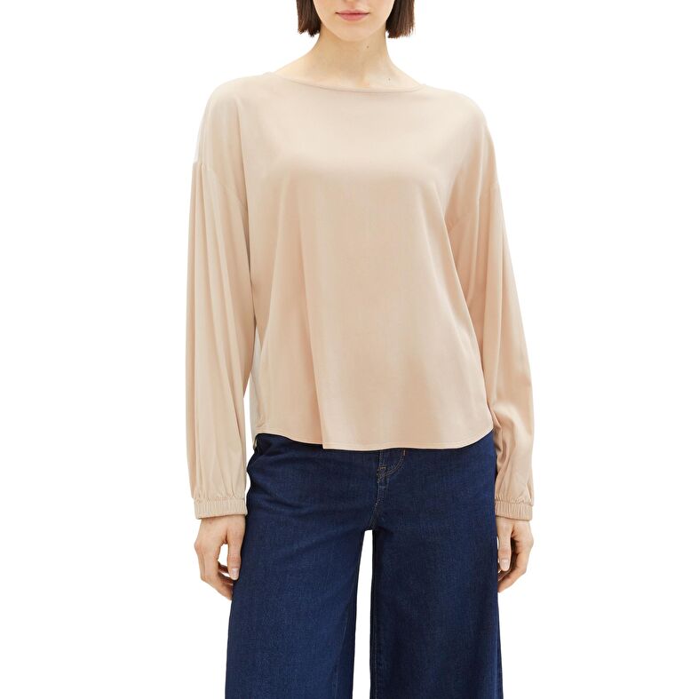 Blusa beige para mujer