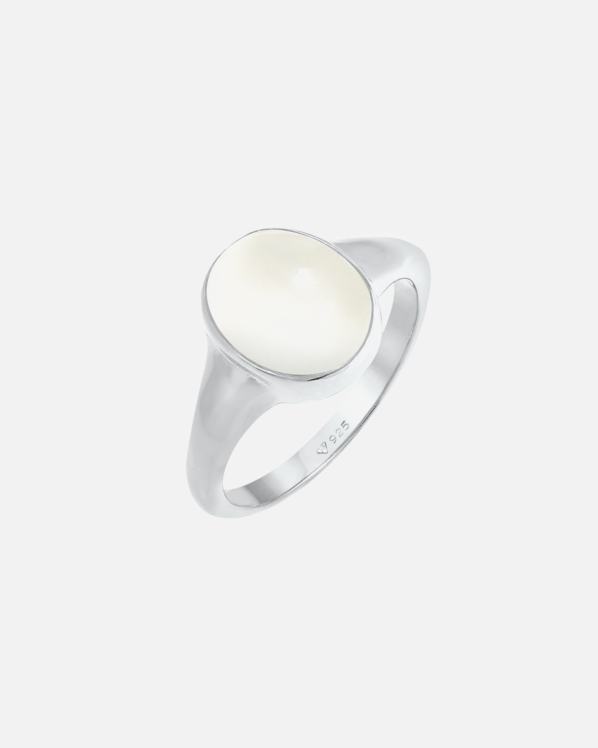 Elli Femmes avec Pierre de Lune en Argent Sterling 925 Plaqué Or