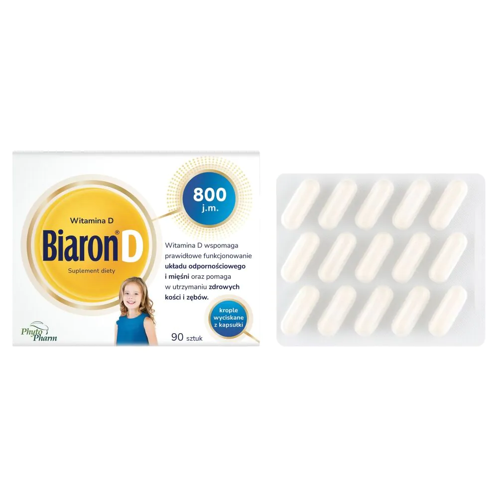 Bioaron D, Witamina D 800 j.m., Kapsułki twist-off
