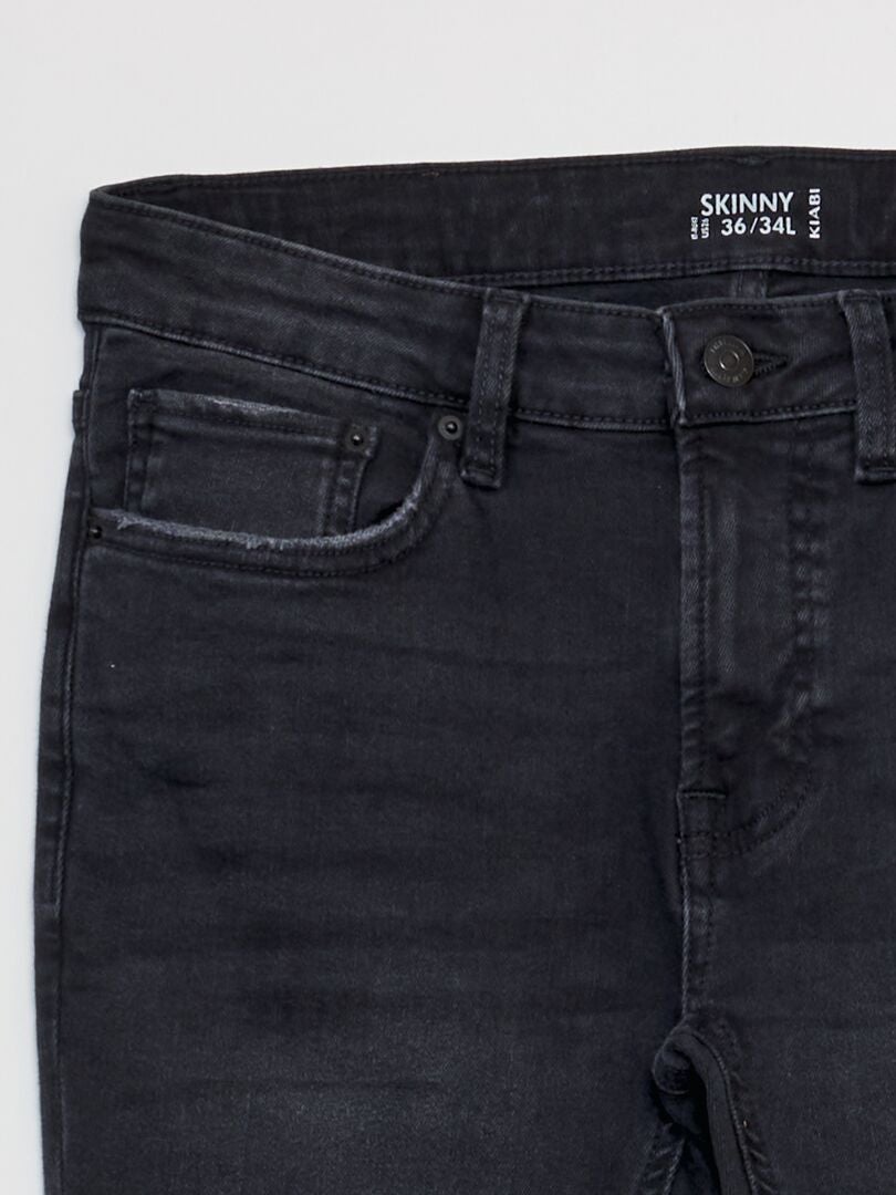 Calça Jeans Skinny - Tamanho 34 - Cinza