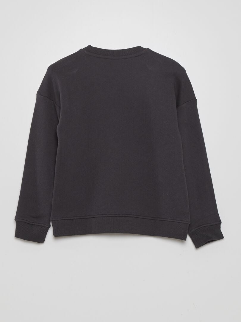 Lichtgewicht fleece sweatshirt - ZWART
