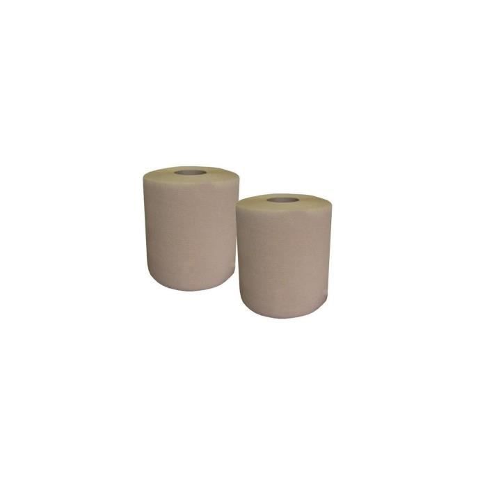 Paquete de 2 rollos de papel de limpieza de 2 capas color Habana - 1000 hojas - 23,5 x 25 cm