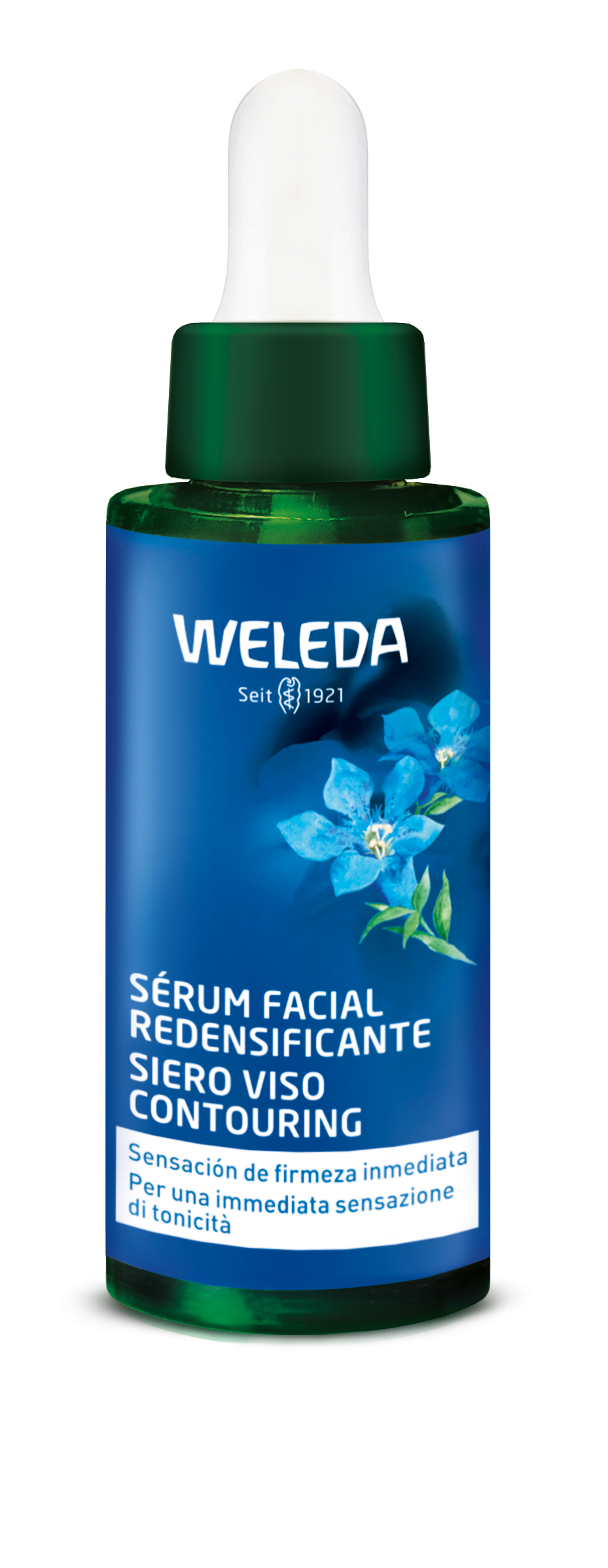 Serum za ponovno zgostitev kože z modrim encijanom Kozmetika za obraz