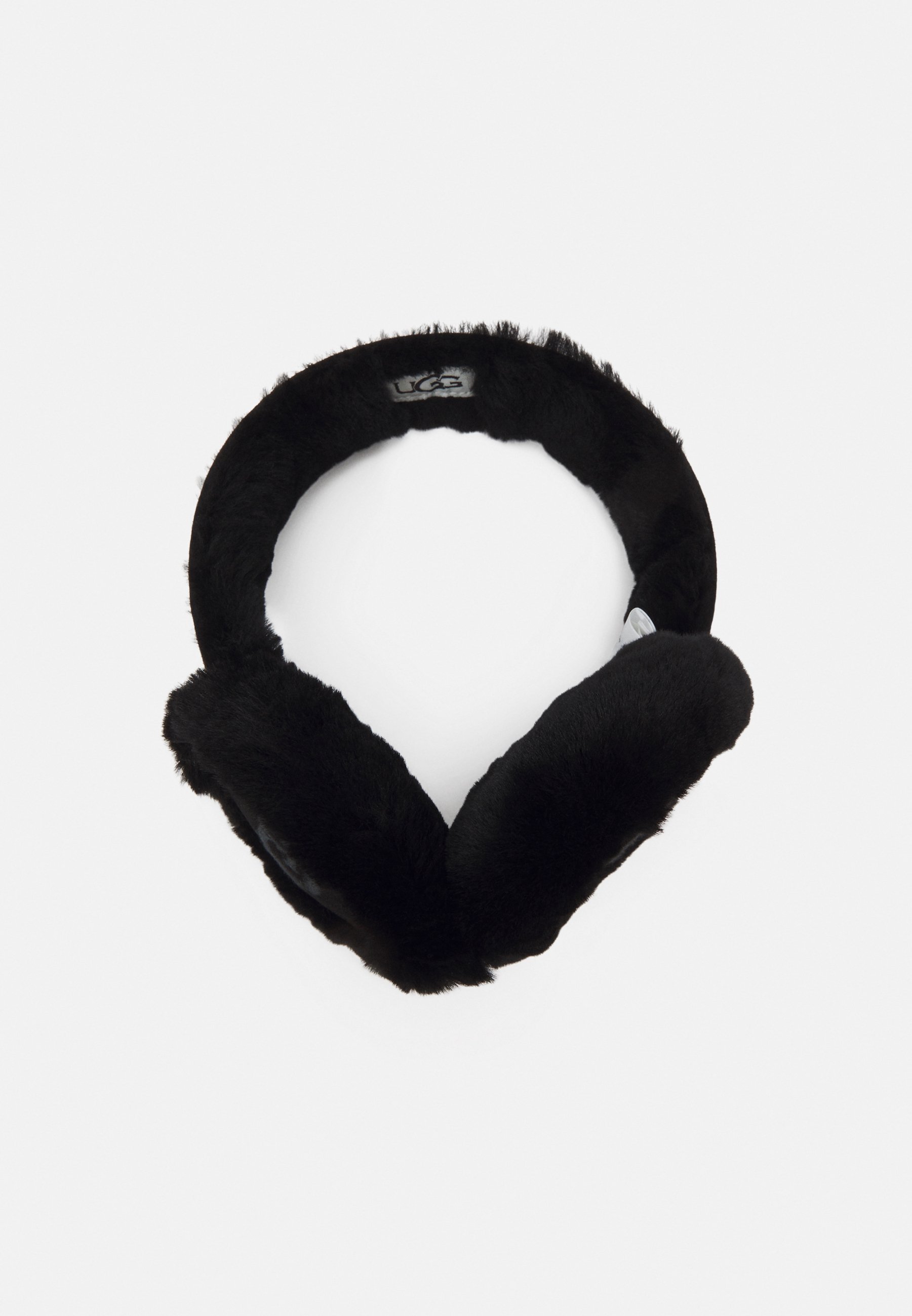 UGG OORBESCHERMERS MET GEBORDUURD LOGO - Oorwarmers - zwart