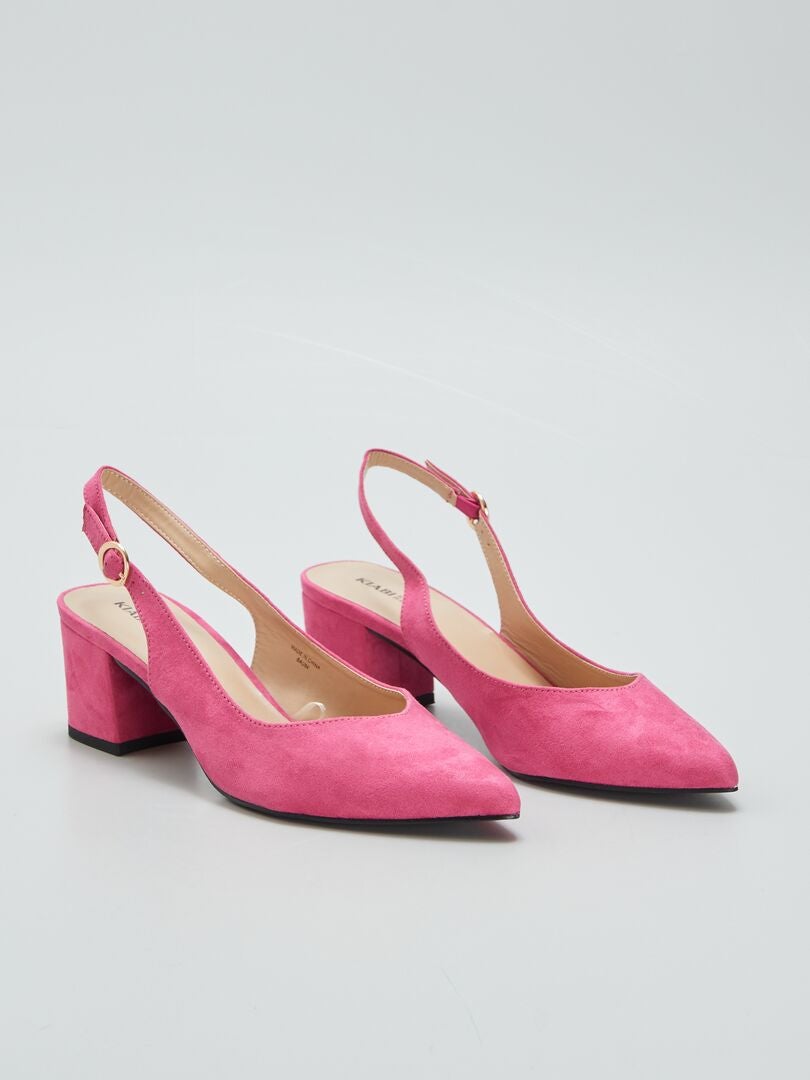 Escote de color liso - ROJO