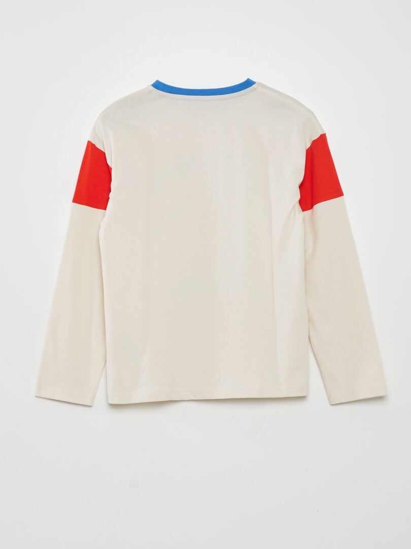 Camiseta de manga comprida 'New York' - BRANCA