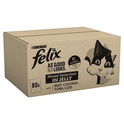Felix La fel de bun pe cât arată, pachet jumbo, 80 x 100g