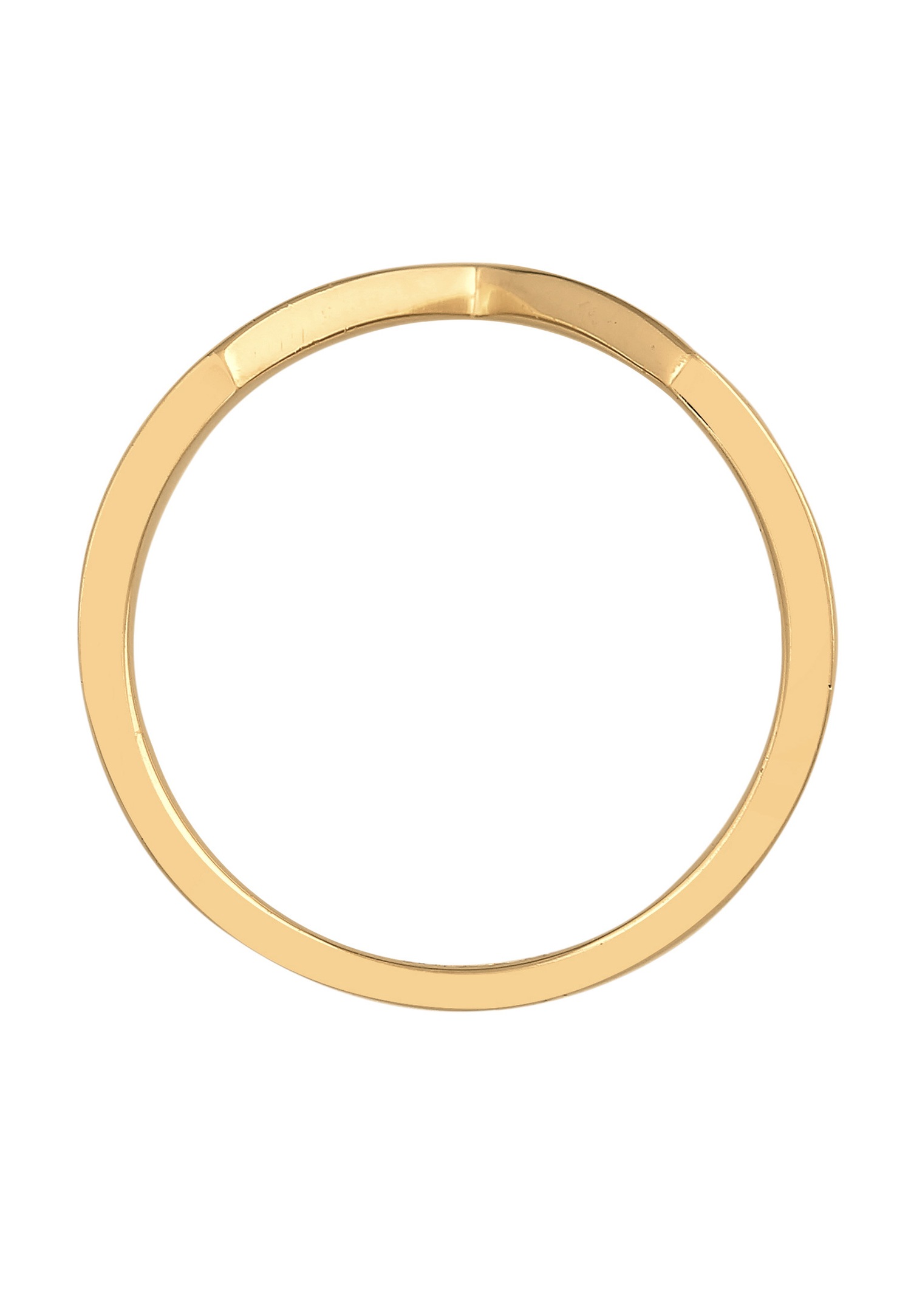 Elli PREMIUM Elli PREMIUM Bague Femmes forme V Géo Basic en argent sterling 925 rhodié