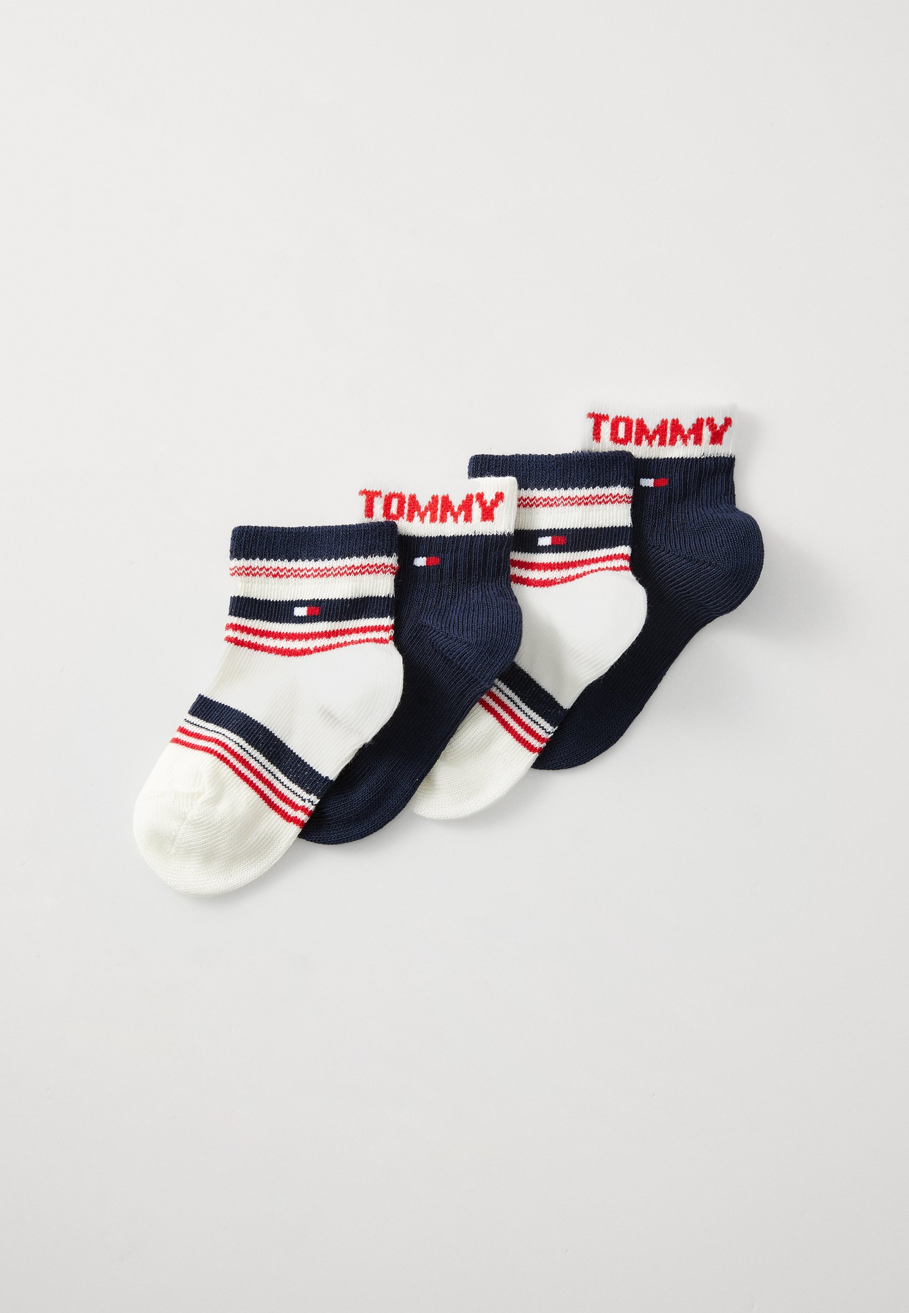 Tommy Hilfiger BABY STRIPE UNISEX 4-PACK - Sokken - wit