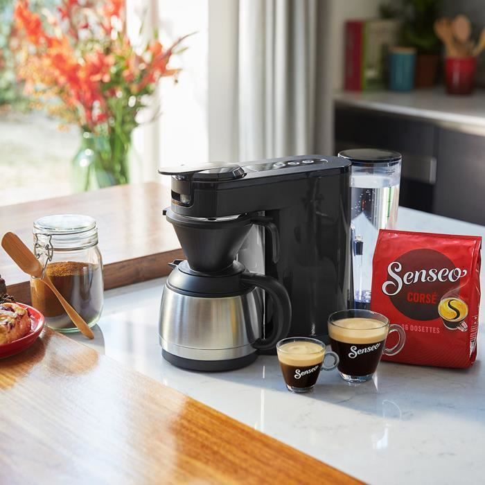 Cafetière à dosette - PHILIPS - SENSEO - HD6592/65 - Switch 2-en-1 dosette & filtre - Noir
