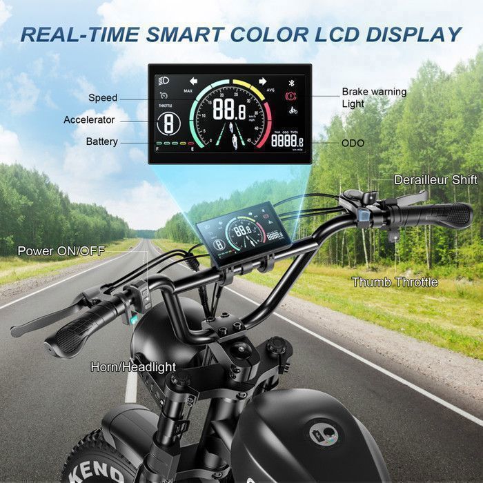 Emoko C93 Electric Bike, Dual 2000W Motor, 20