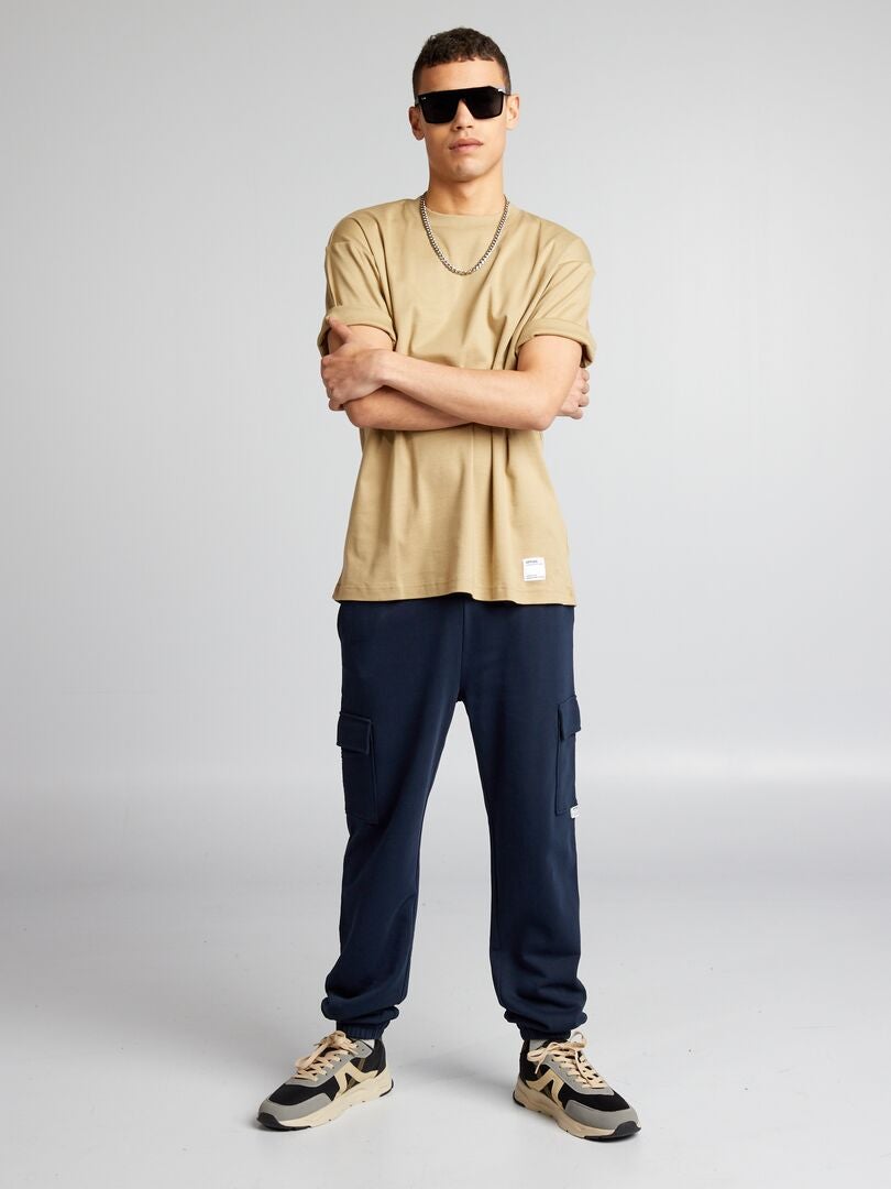 Joggingbroek met meerdere zakken - blauw