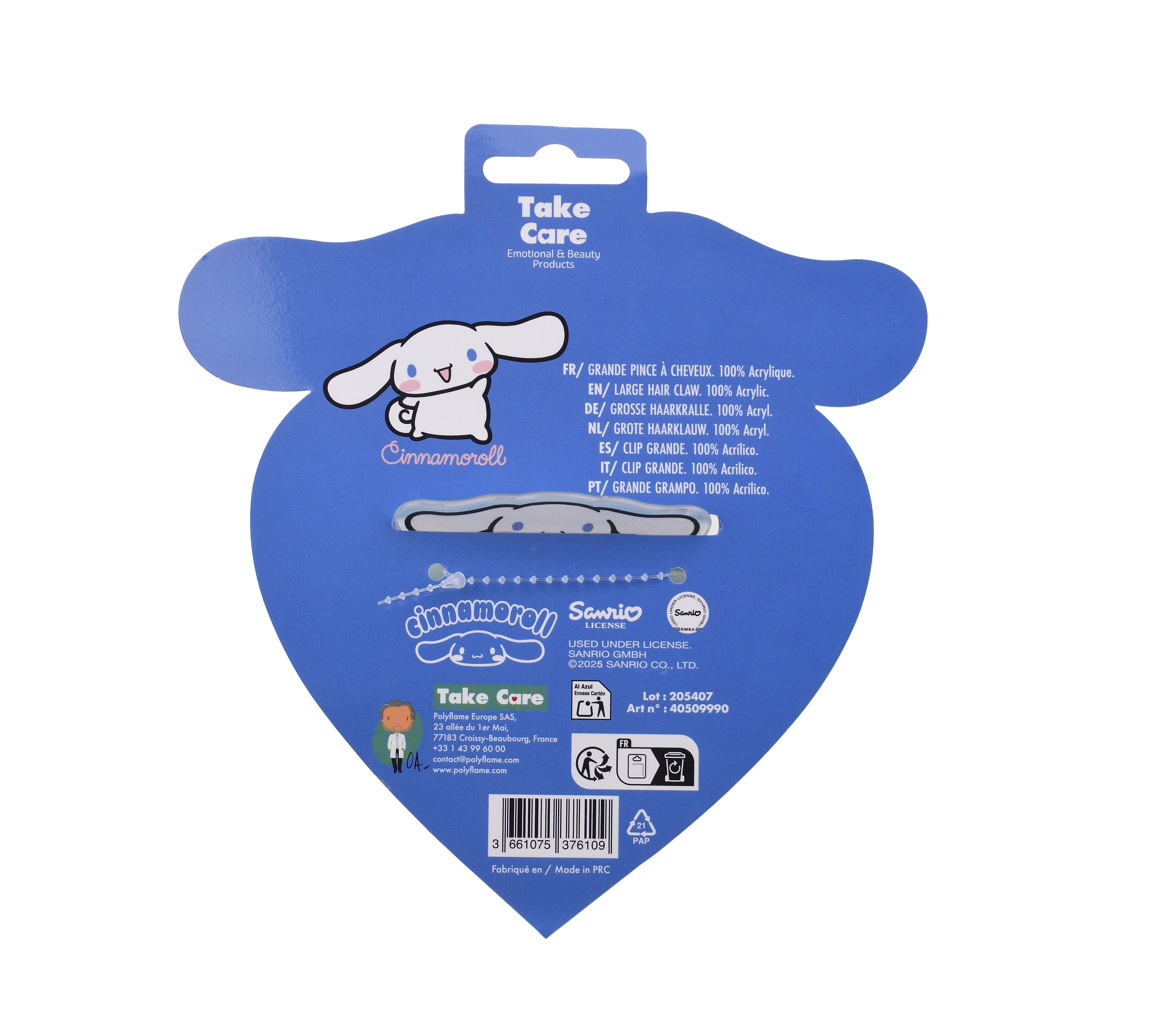 Cinnamoroll matu sprādze Matu aksesuāri