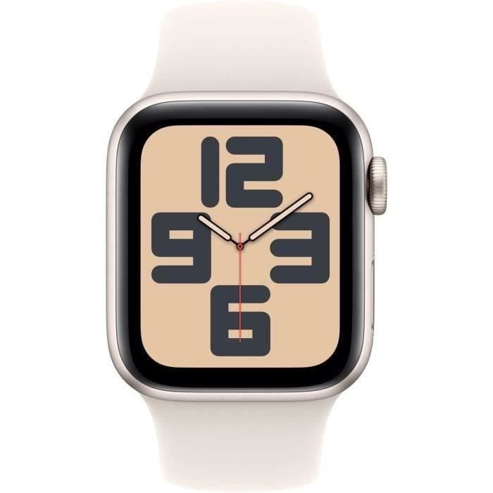 Apple Watch SE GPS - 40 mm - Alumínio Starlight - Pulseira esportiva Starlight M/G (2024) - Recondicionado - Excelente estado