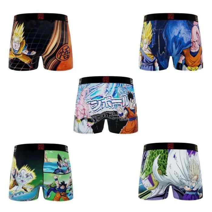 Boxer da ragazzo Dragon Ball Z FREEGUN, confezione da 5 pezzi