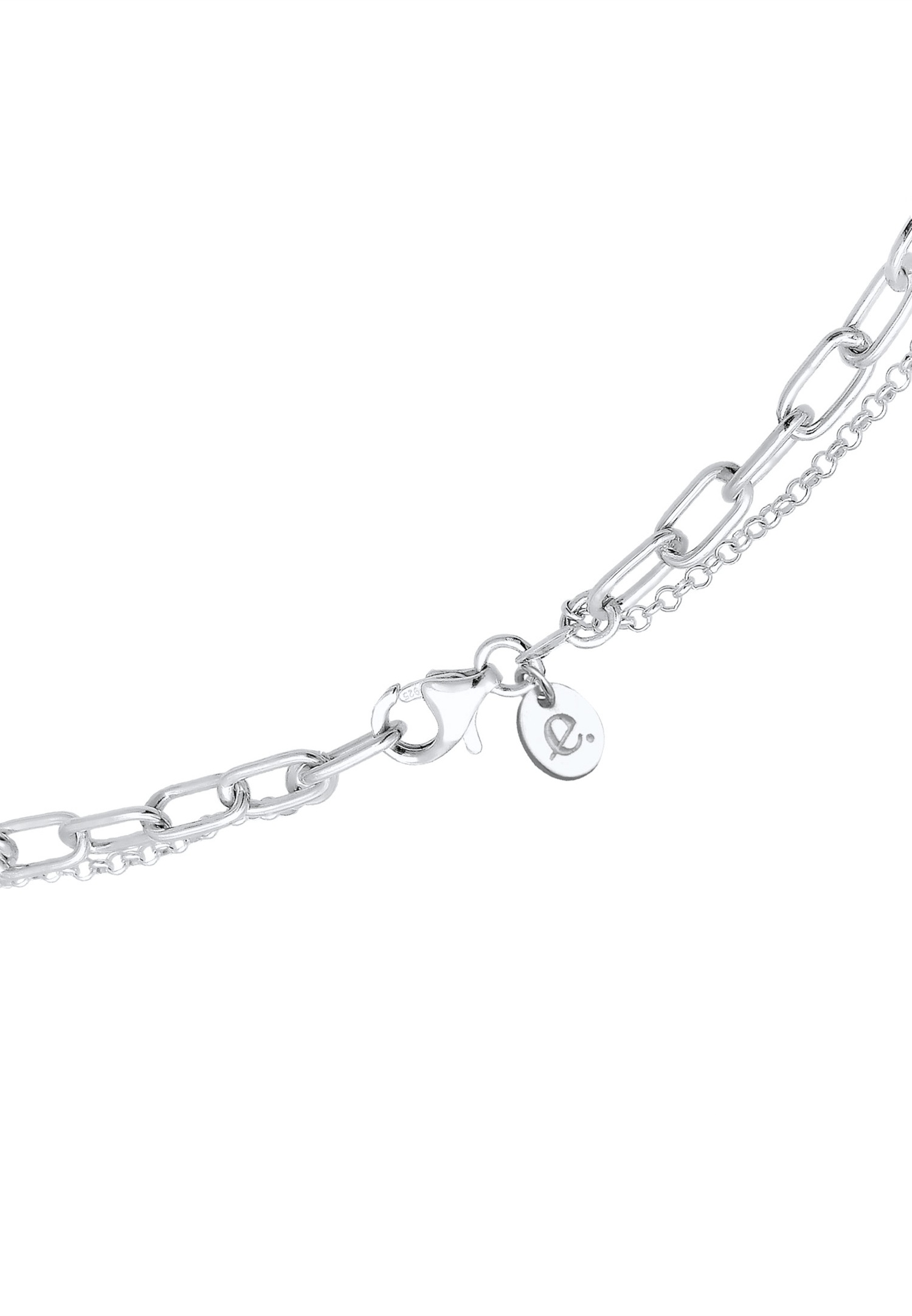 Elli PREMIUM Chaîne de vélo pour dames Pierre de Labradorite en argent sterling 925