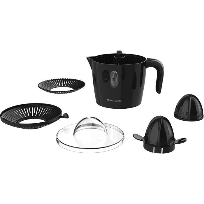 Espremedor de citrinos elétrico - Arthur Martin - 30 W - 0,5 L - Preto - Inclui 2 cones