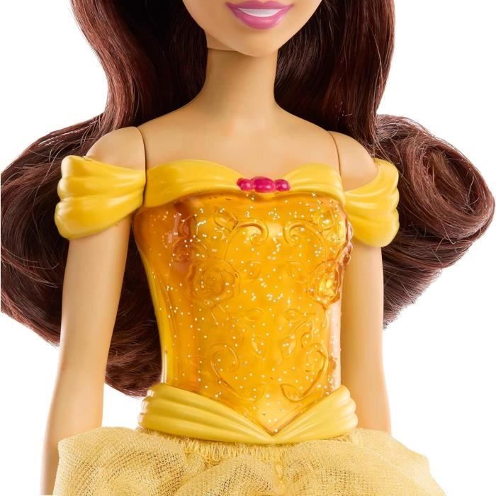 Wunderschöne Puppe, 29 cm, Mattel Disney Prinzessinnenpuppe mit Kleid und Accessoires HLW11