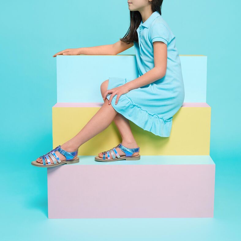 Roze meisjessandalen/schoenen met open tenen