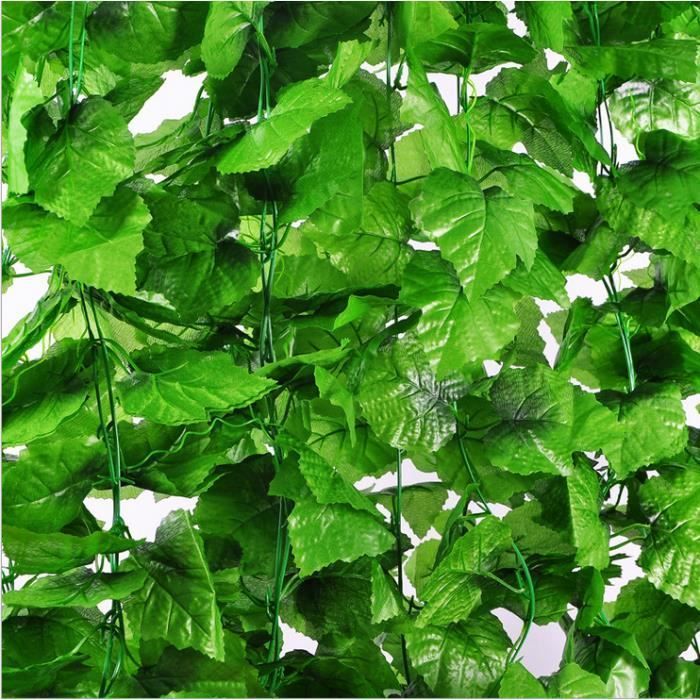 Künstlicher Efeu – 24 Stück – 2 Meter – Künstliches Laub – Einfache Installation – Für den Innenbereich