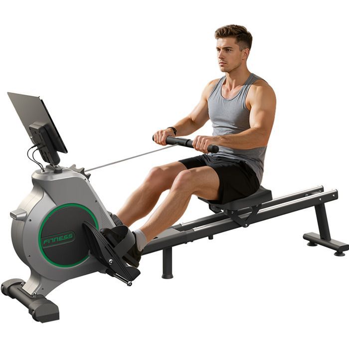 Magnetische roeimachine - QK-530 - 16 weerstandsniveaus - XL-zitting - Bluetooth - LCD-scherm