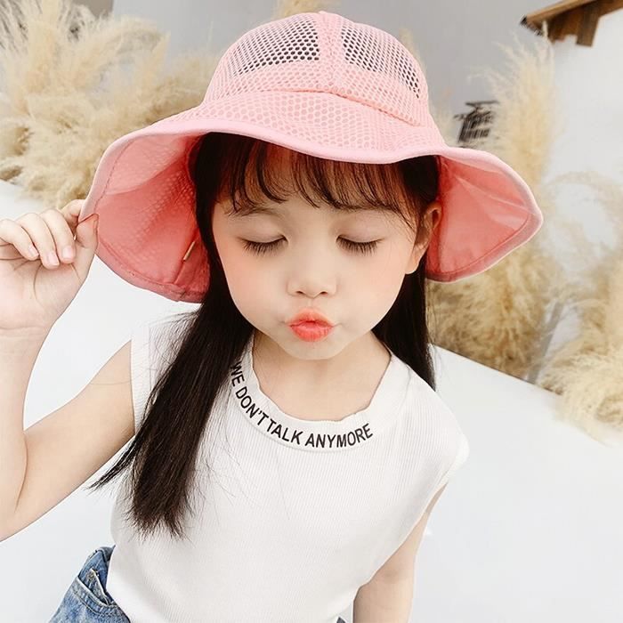 Gorro de pescador ajustable de malla suave para niñas FUNMOON, colores bonitos - 620141