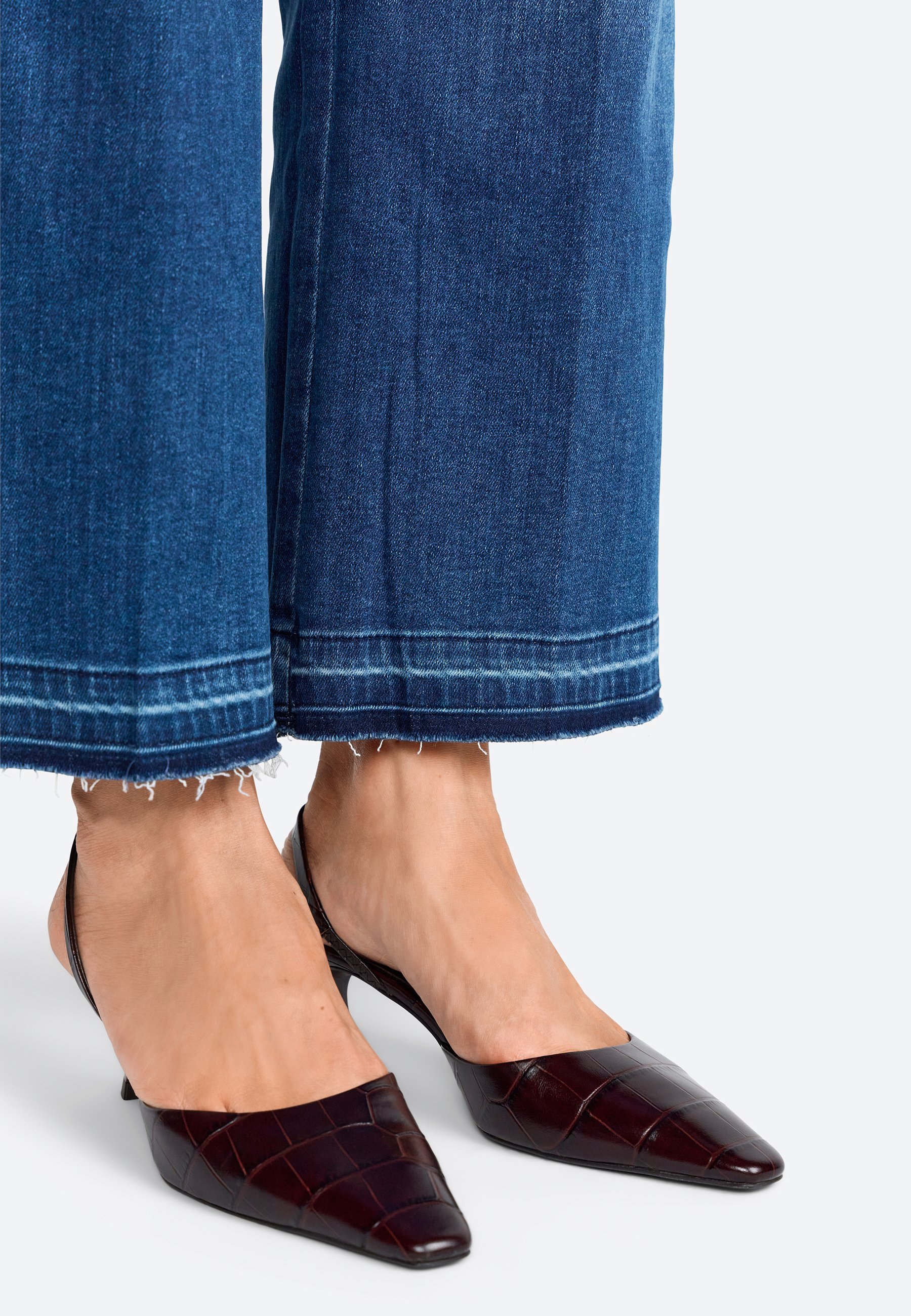Rich & Royal À OURLET EFFILOCHÉ - Jean droit - Bleu denim