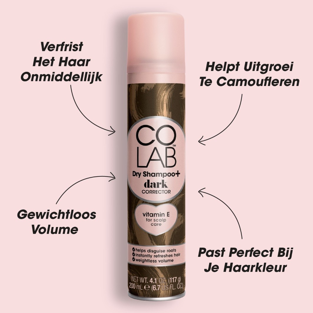 „Colab Trockenshampoo“ tamsus korektorius – 200 ml