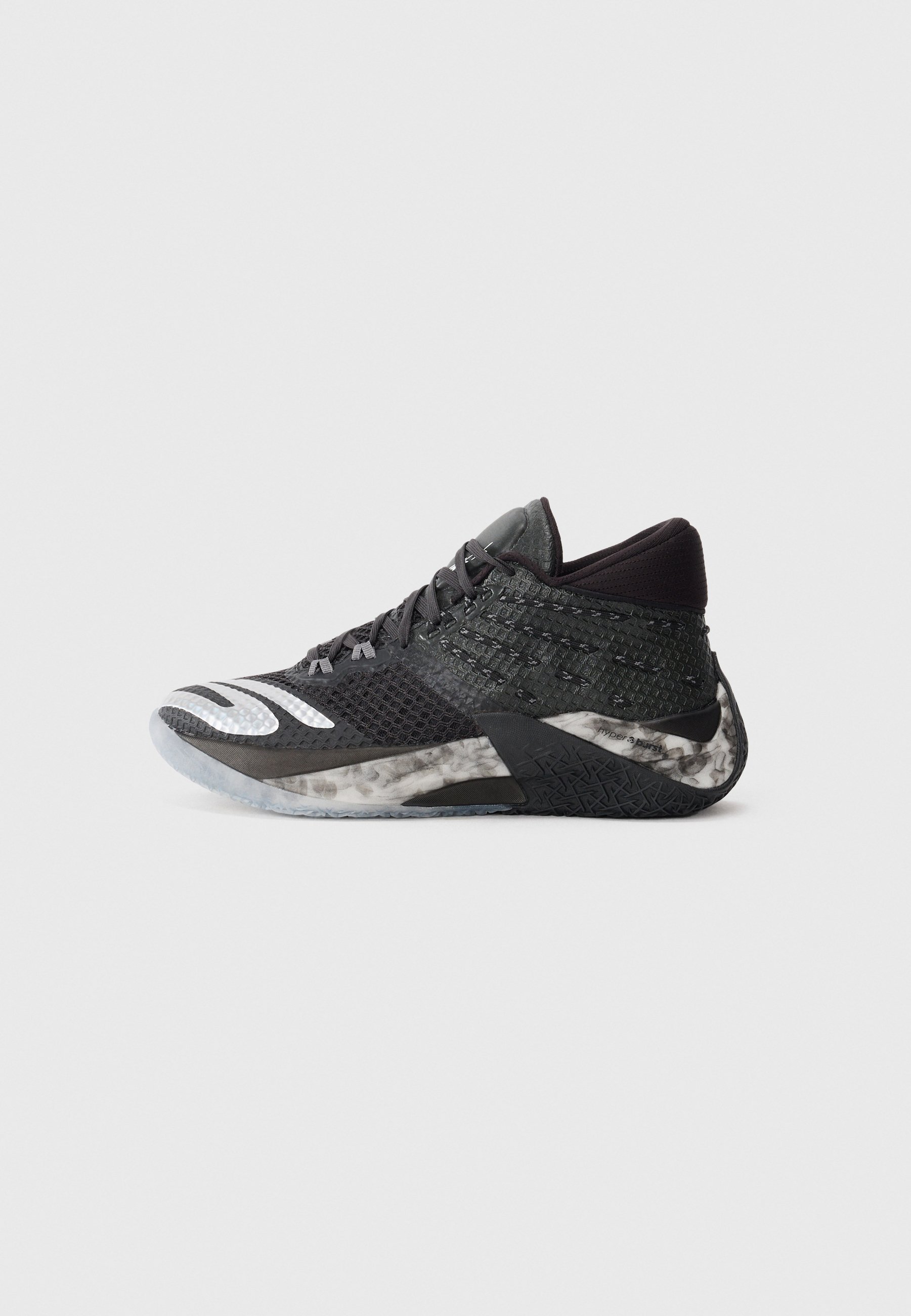 Skechers Performance SKX REIGN - Chaussures de basketball - mesh noir/synthétique/bordures blanches