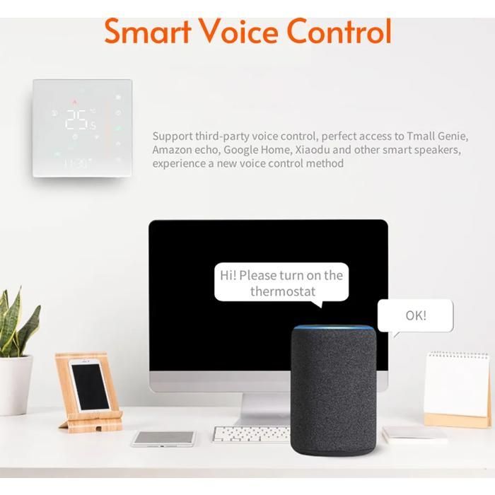 Thermostat intelligent - YYV - Wi-Fi - Tactile - Compatible Alexa et Google Home - 16A chauffage sol