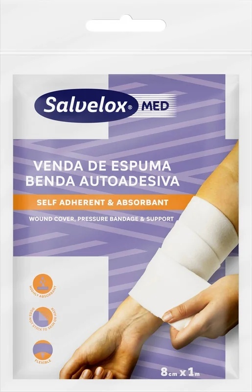 SALVELOX Salvelox selbstklebendes Pflaster 8 cm x 1 m