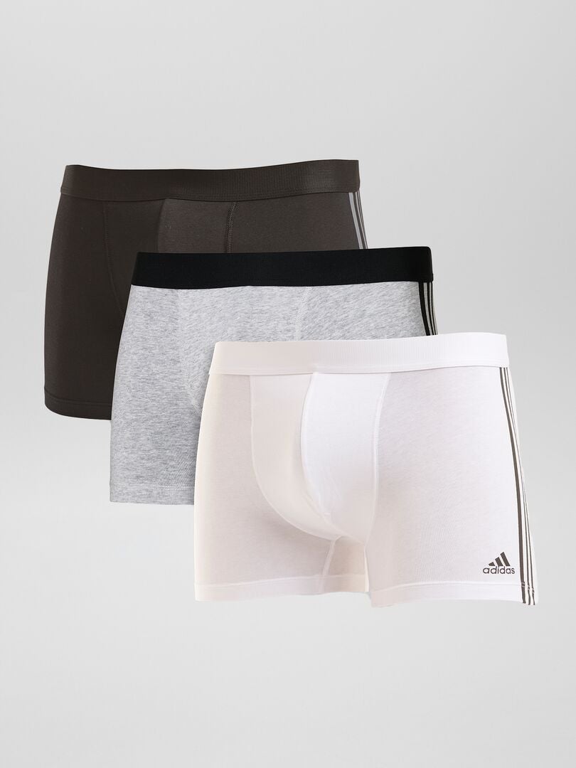 Zestaw 3 bokserek adidas - BIAŁE