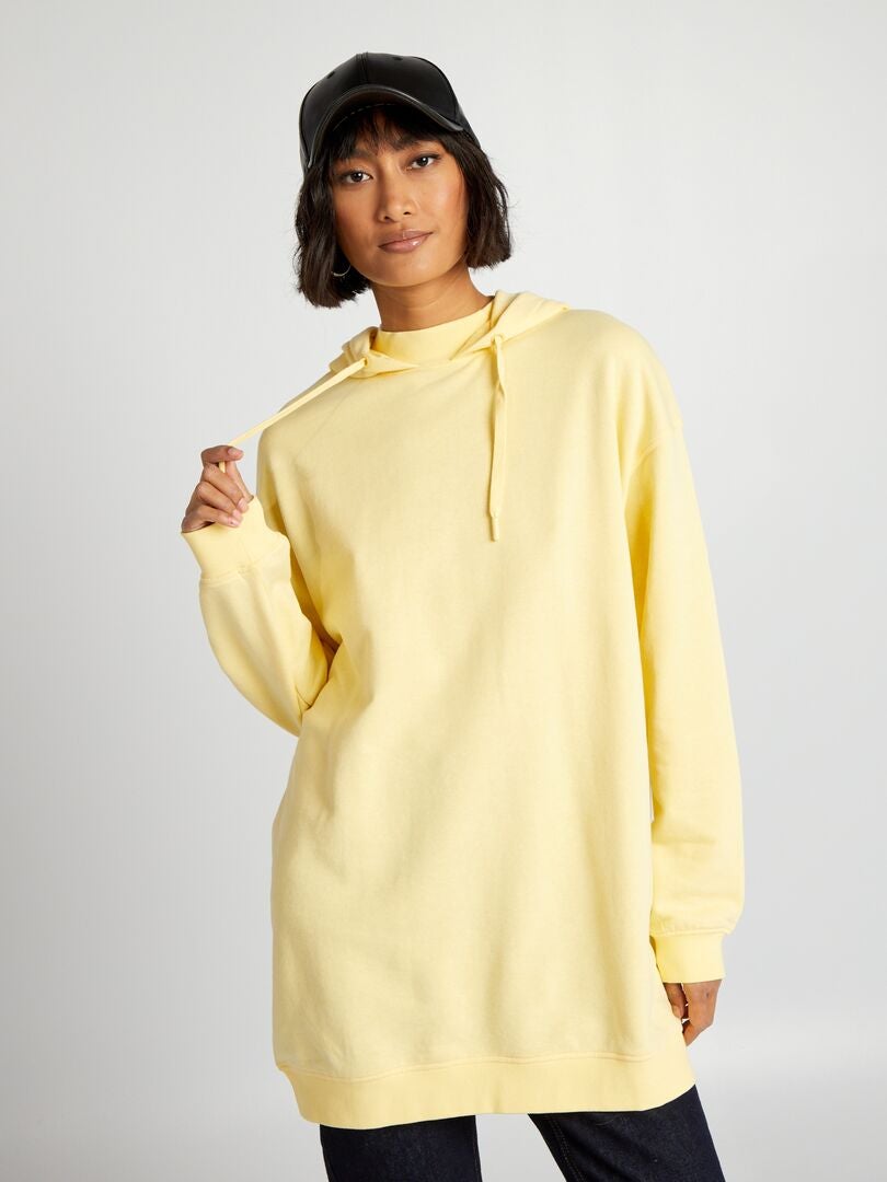 Lichtgewicht hoodie - GEEL