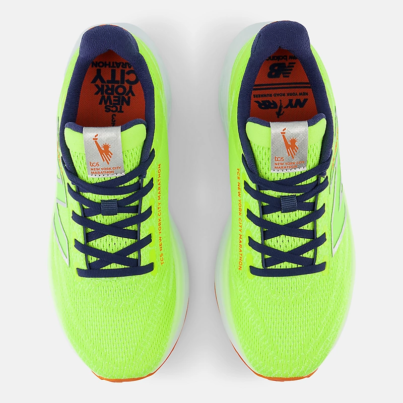Damskie buty TCS NYC Marathon® Fresh Foam X 1080 v13 – trzydzieści watów av wybieloną limonką i granatem